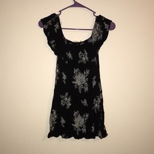 LA Hearts Off Shoulder Black Dress